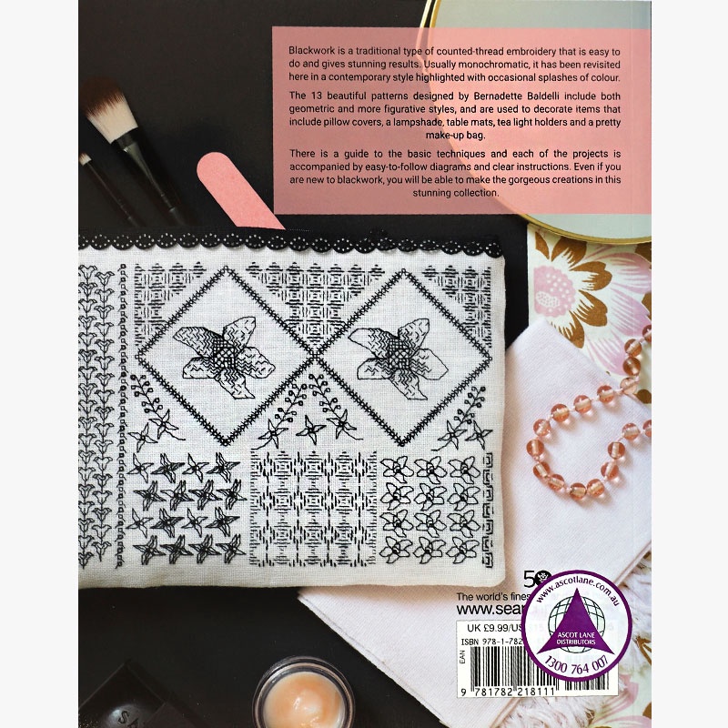 BERNADETTE BALDELLI Blackwork Embroidery Stitches, Techniques & 13 Modern Projects 1 efc5303f-492c-4e7b-941f-aa8bb39df418