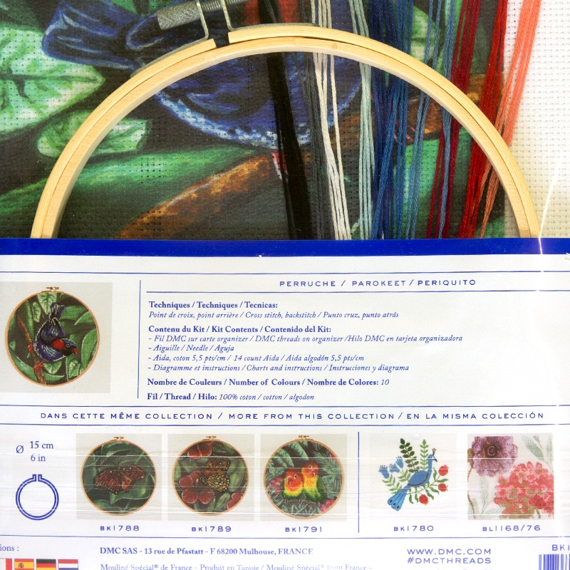 DMC Printed Cross Stitch Parokeet 1 532bd3b6-92d6-22a1-e5e5-3c6924e69ff5