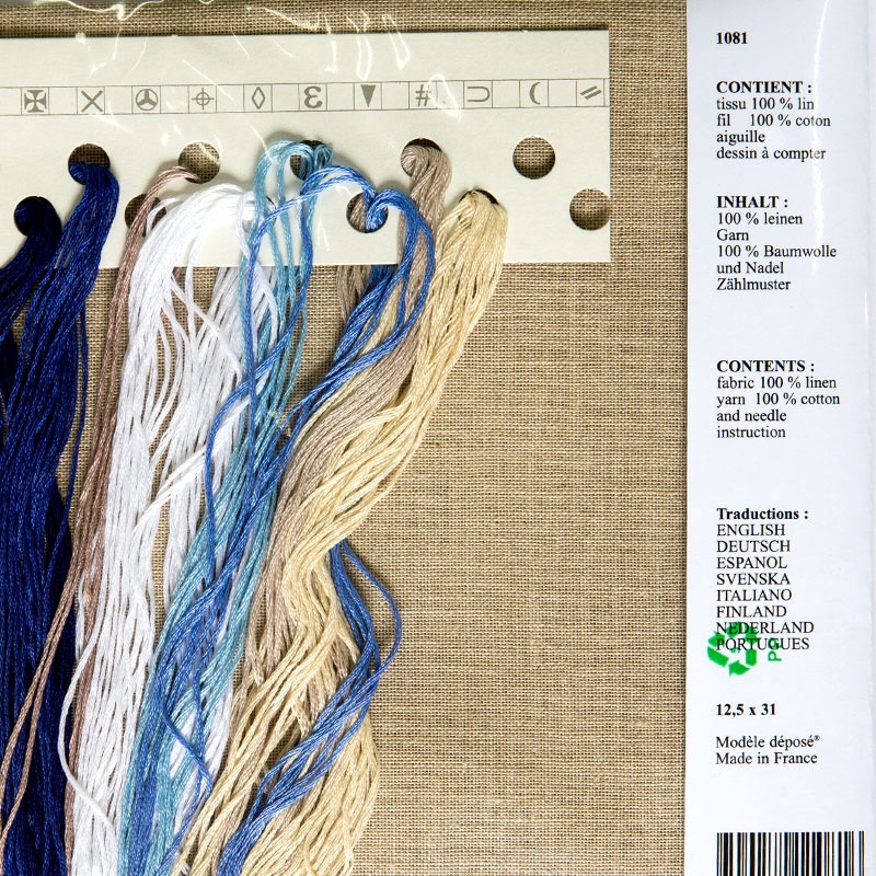 Le Bonheur des Dames Cross Stitch KitSamplers Tea pot & cups & saucers in blue 1081 1 9134e4c1-ef2d-7fa3-9748-c8def10af99b