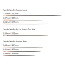 Tulip Sashiko Needles Assorted 2 8a0b3e49-19ba-5459-bd74-34af54780434