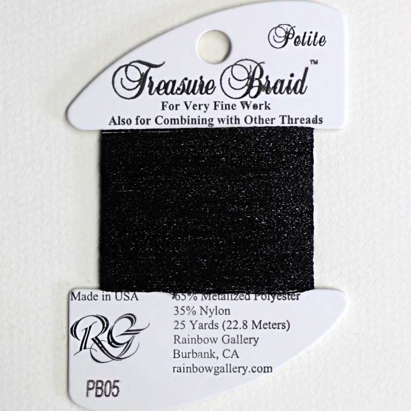 Rainbow Gallery Petite Treasure Braid PB05 Black 1 a2176f05-0c60-459d-ac8c-630fe382d569