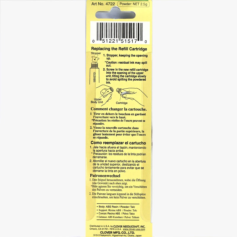 Clover Refill Cartridge for Chaco Liner Pen White 1 50c91d6a-ea3e-4019-ac84-588f34db5e67