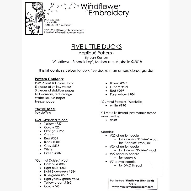 Windflower Embroidery Five Little Ducks 1 782a0c9a-8d6a-4a88-b7e8-0d96b44be47d