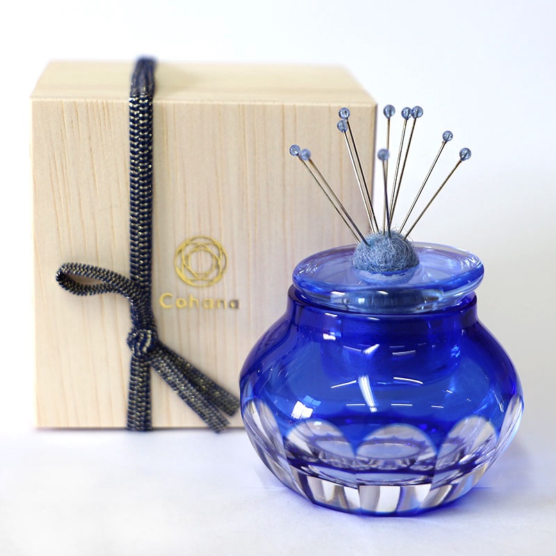 Otaru Kiriko Pin Cushion Blue 1 449b2d64-f042-4622-8118-ad4d0527a0bd