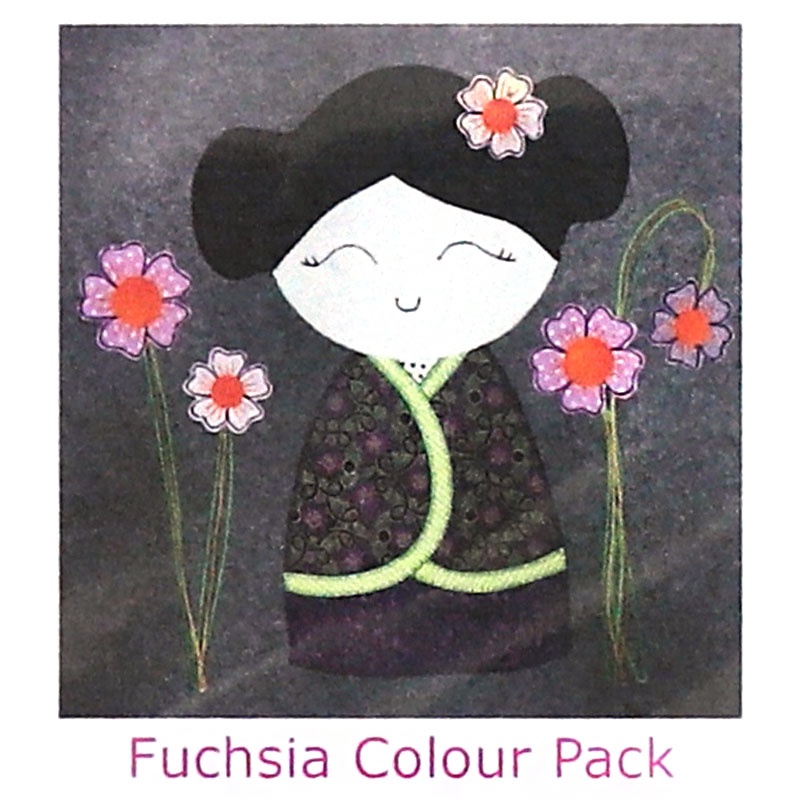 Aster & Anne Kimono Girls Cushion Kit - Fucshia 1 5ae3c68e-545d-4728-bfc7-601819cf47cf