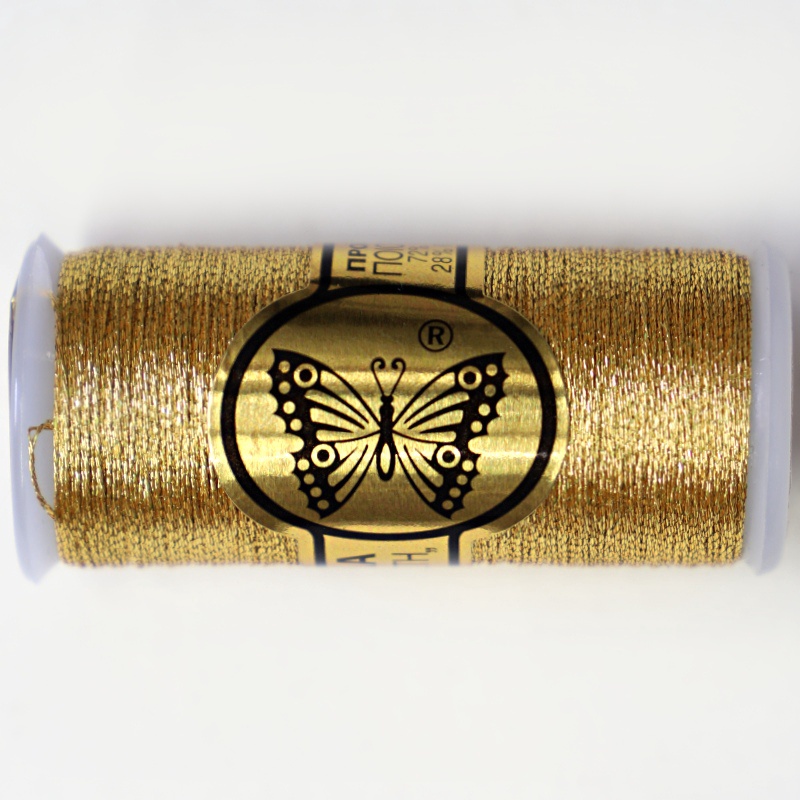 Au Papillon Thread Reel 103 Gold Medium
