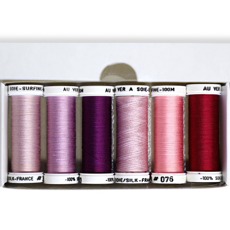 Au Ver À Soie Soie Surfine Framboise