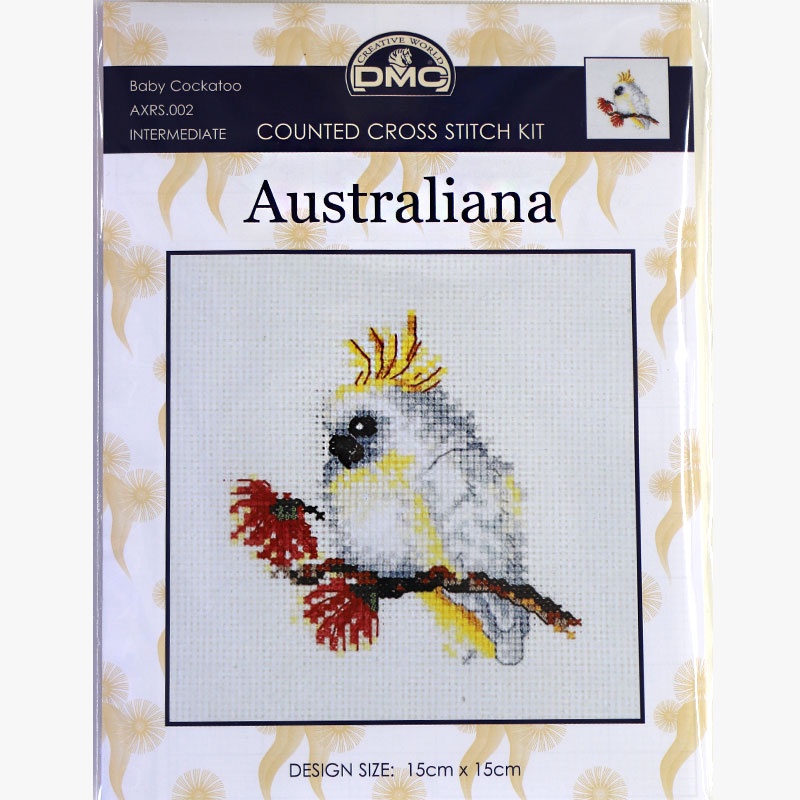 Australiana Counted Cross Stitch - Baby Cockatoo