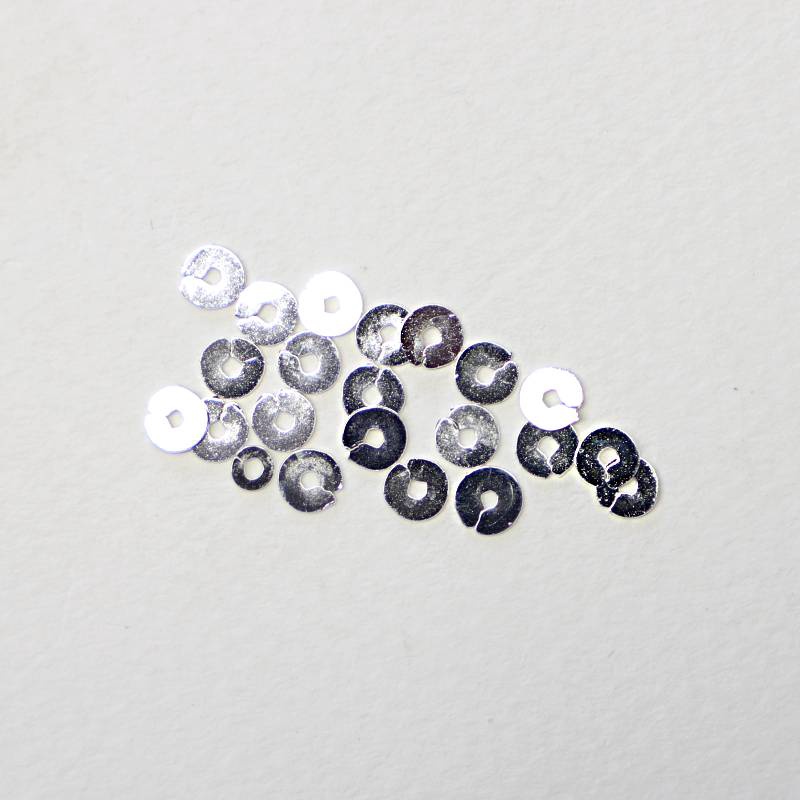 Benton & Johnson Spangles Silver No. 09 4mm