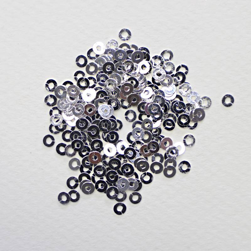 Benton & Johnson Spangles Silver No. 14 3mm