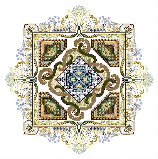 Chatelaine ONL071 The Autumn Knotgarden Cross Stitch Pattern