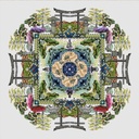 Chatelaine ONL123 The Japanese Moss Garden Mandala Cross Stitch Pattern