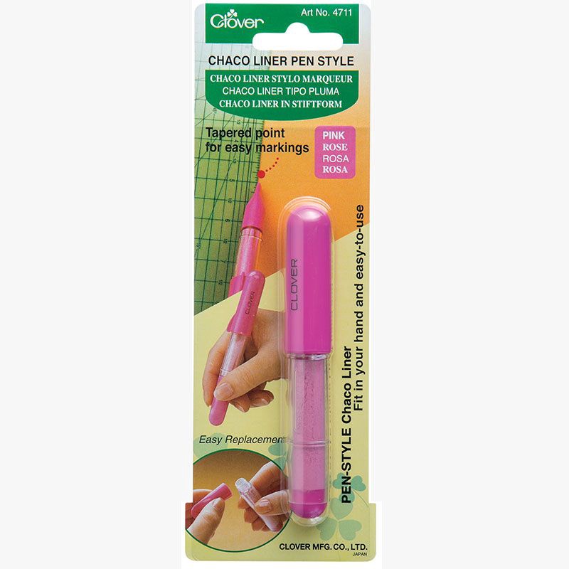 Clover Chaco Liner pen pink