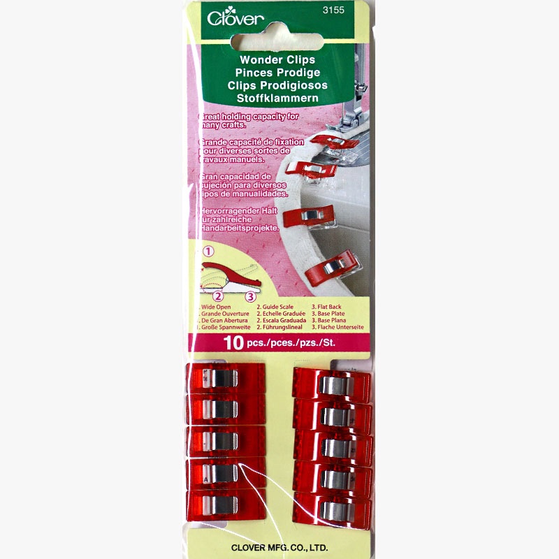 Clover Wonder Clips 10 Pack 3180