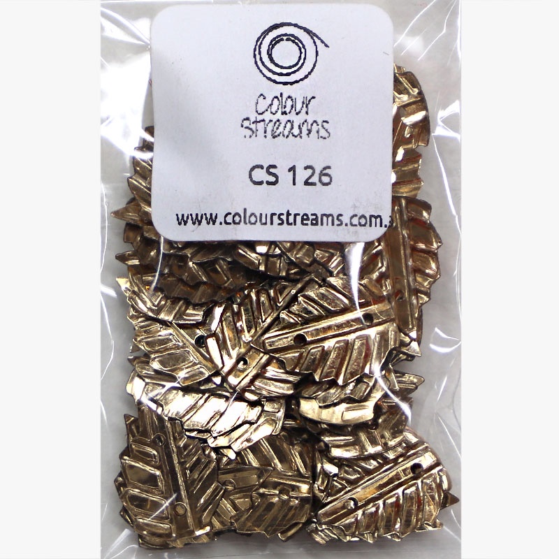 Colour Streams Sequins - Leaf CS126 Bronze