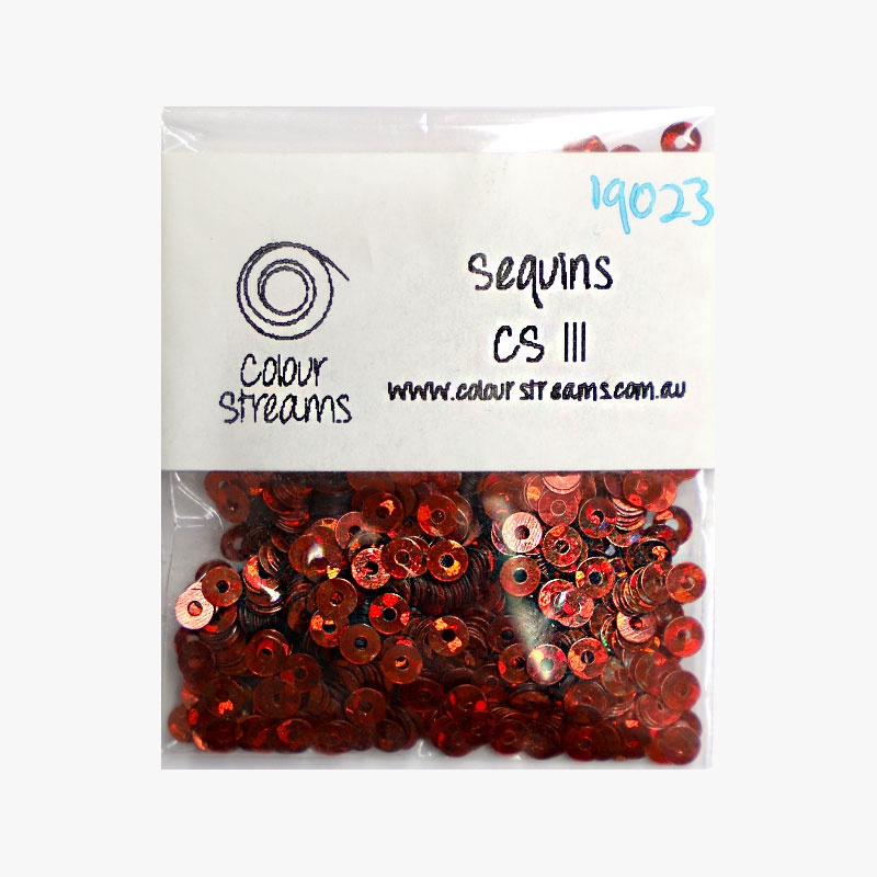 Colour Streams Sequins CS111 Red