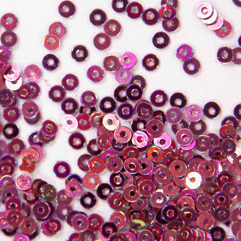 Colour Streams Sequins Flat Circle S105 Iridescent Pink