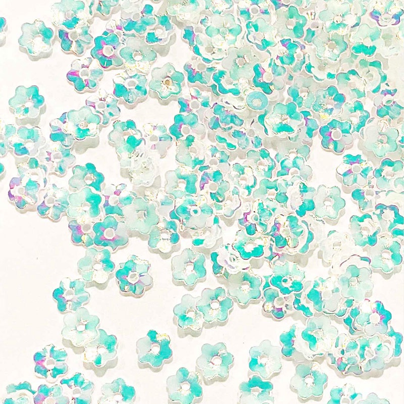 Colour Streams Sequins Flower S153 5mm Pearl with Multi Colours