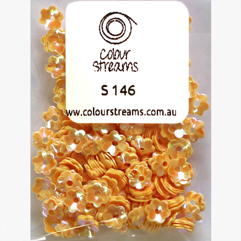 Colour Streams Sequins S 146 Apricot Flower
