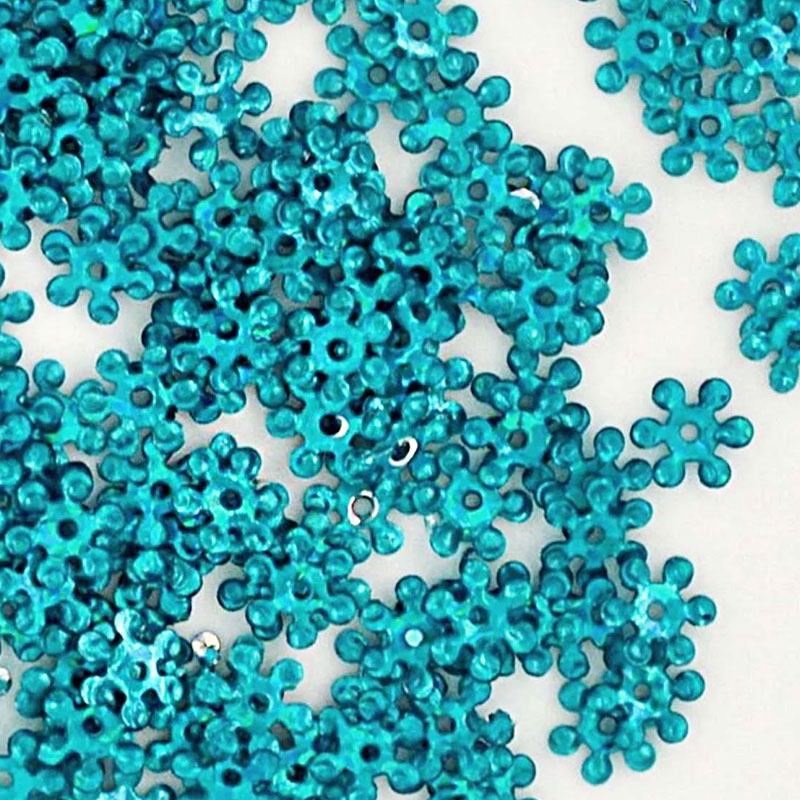 Colour Streams Sequins S147 Starburst 6mm Bright Blue