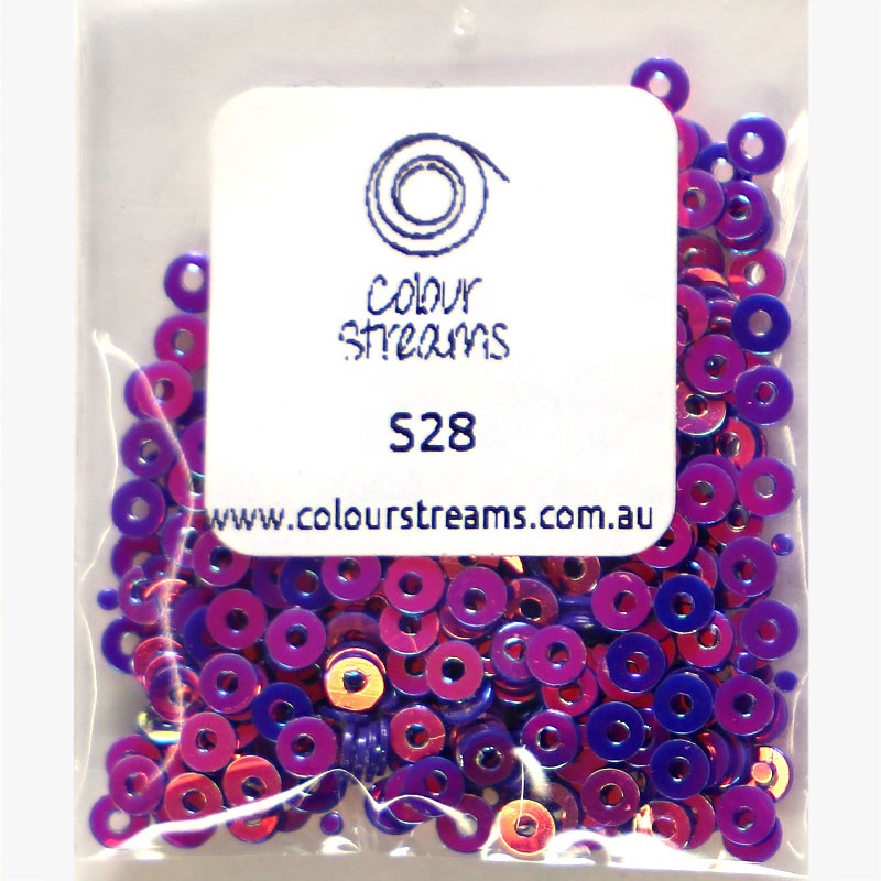 Colour Streams sequins S28 Flat 3mm