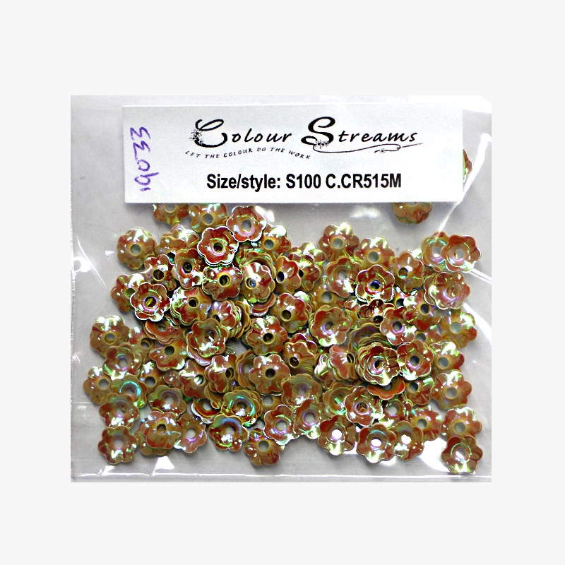 Colour Streams Sequins S62 Flowers green/grey