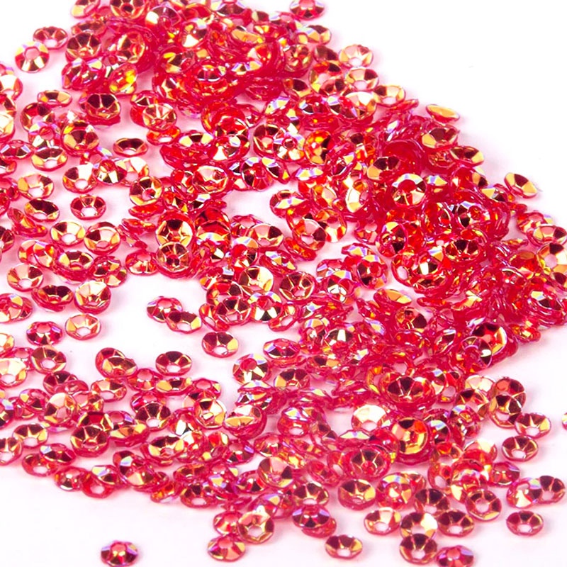 Colour Streams Sequins S63 Cupped 3mm Orange