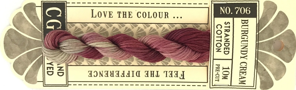 Cottage Garden Stranded Thread 0706 Burgundy Cream