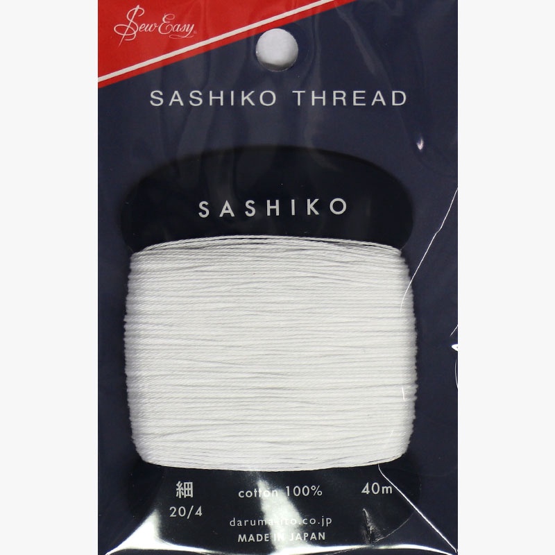 Daruma Sashiko Thread Thin 201 White