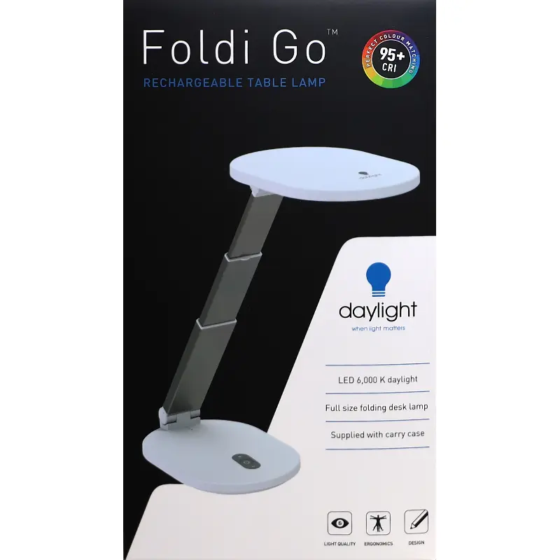Daylight Foldi Go Rechargeable Table Lamp