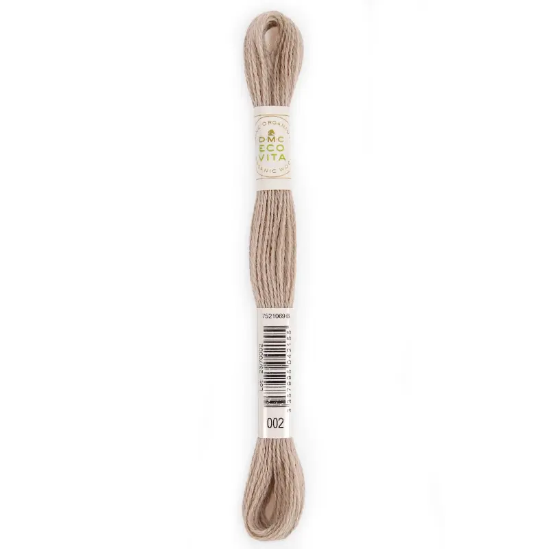 DMC Eco Vita Organic Crewel Wool 002 Fresh Walnut