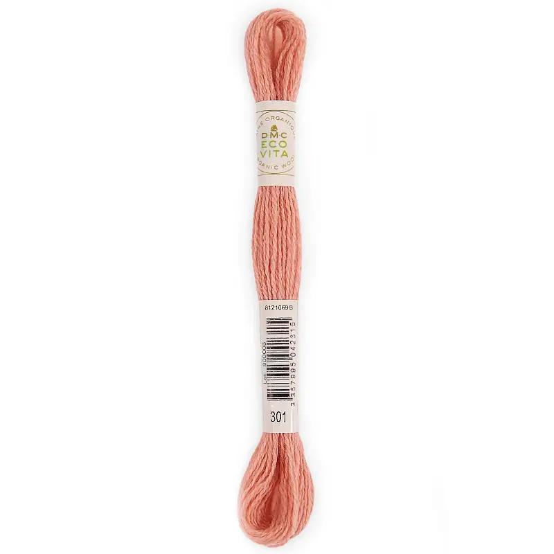 DMC Eco Vita Organic Crewel Wool 301 Lychee Madder