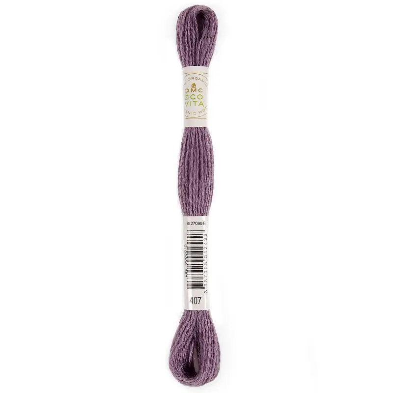 DMC Eco Vita Organic Crewel Wool 407 Peony Madder