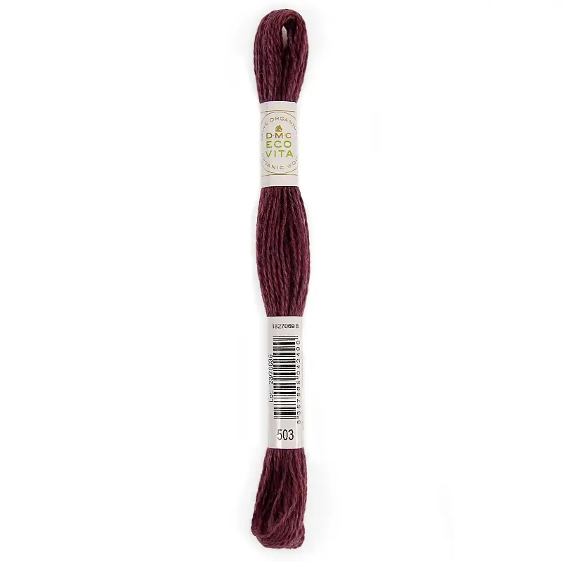 DMC Eco Vita Organic Crewel Wool 503 Cardinal Madder