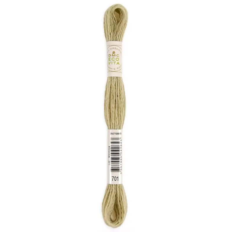 DMC Eco Vita Organic Crewel Wool 701 Soft Common Ivy