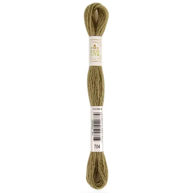 DMC Eco Vita Organic Crewel Wool 704 willow Woald