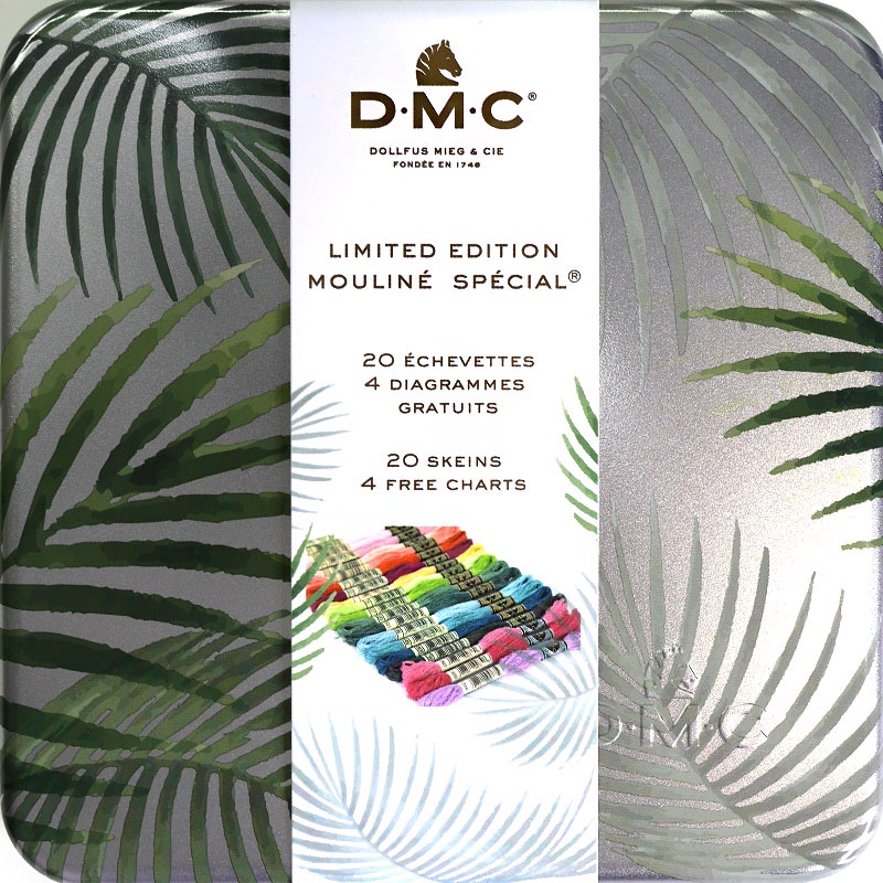DMC Limited Edition Tin with Threads and Patterns
