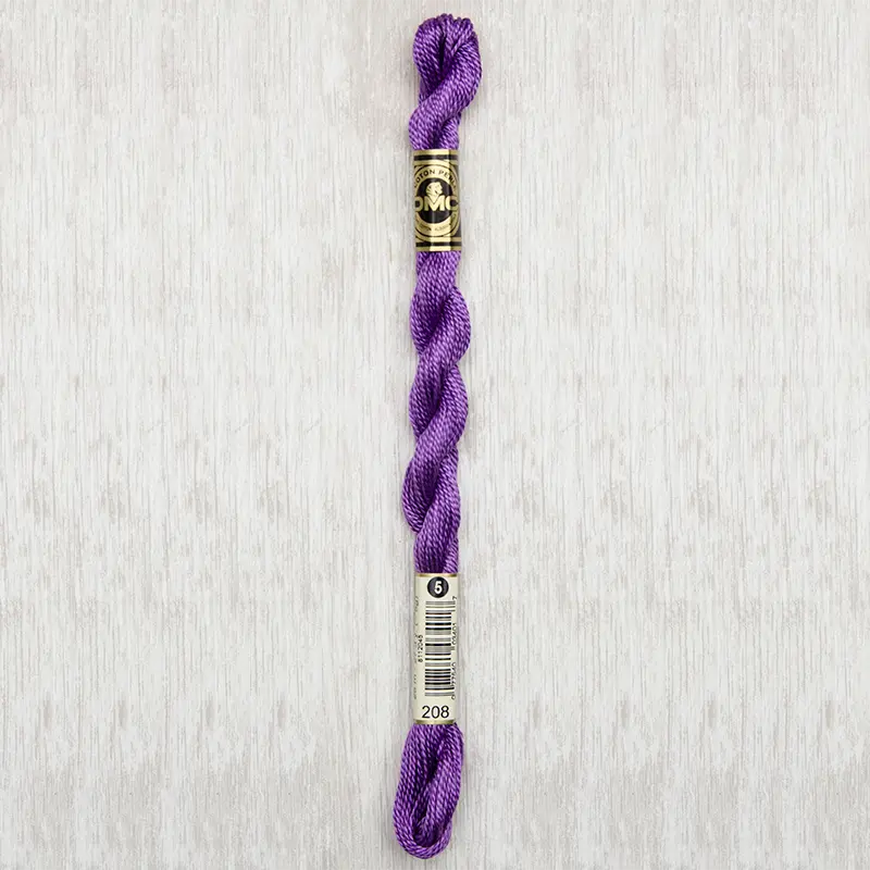 DMC Perle #5 0208 Very Dark Lavender