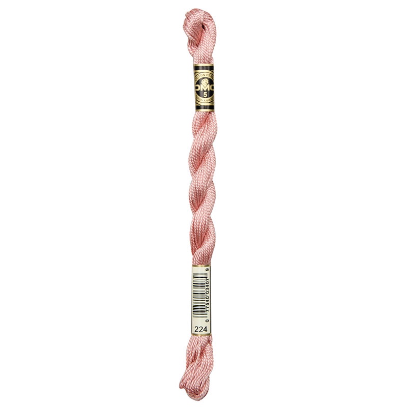 DMC Perle #5 0224 Very Light Shell Pink (Skein)
