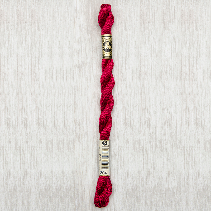 DMC Perle #5 0304 Medium Red