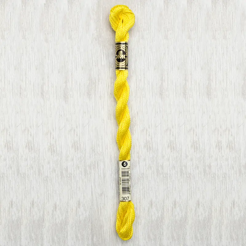 DMC Perle #5 0307 Lemon