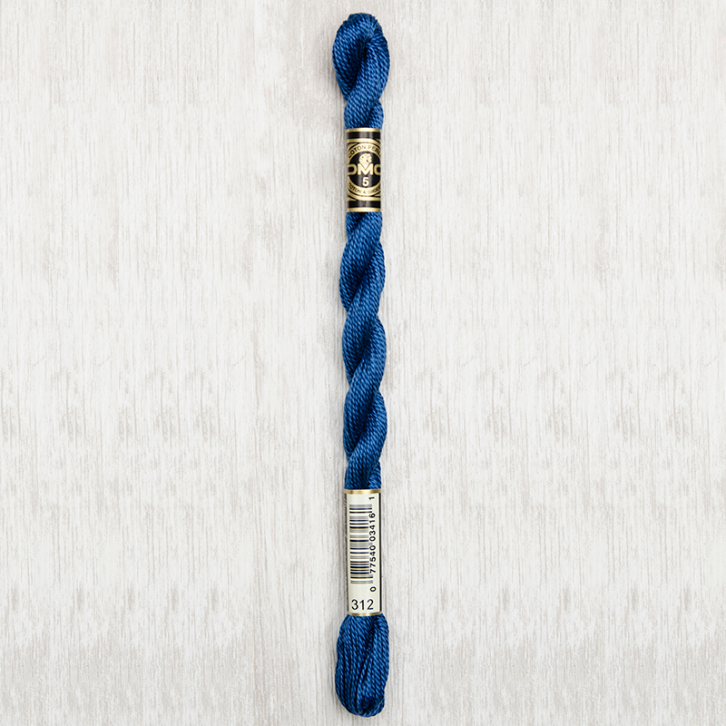 DMC Perle #5 0312 Very Dark Baby Blue (Skein)