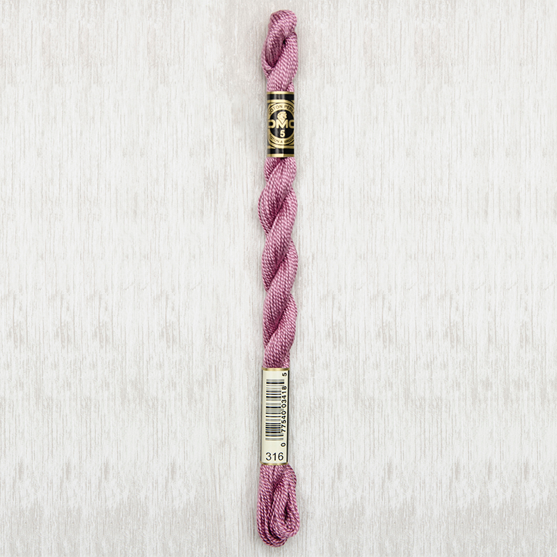 DMC Perle #5 0316 Medium Antique Mauve (Skein)