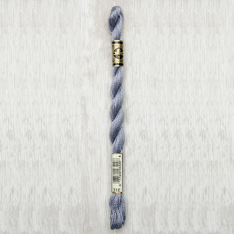 DMC Perle #5 0318 Light Steel Gray