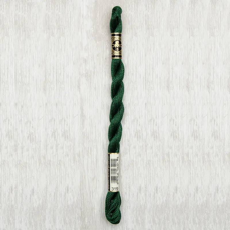 DMC Perle #5 0319 Very Dark Pistachio Green