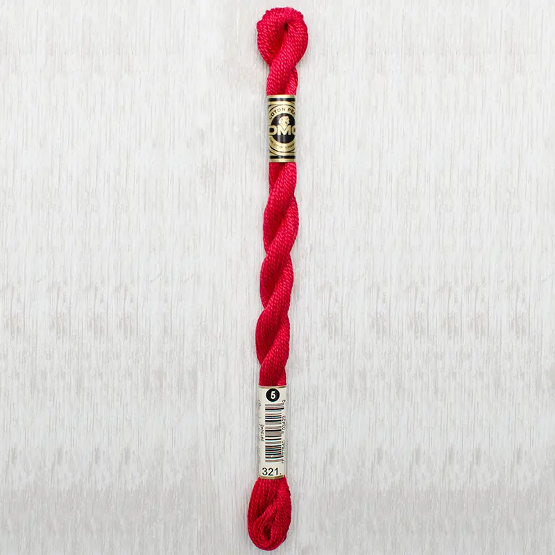 DMC Perle #5 0321 Red