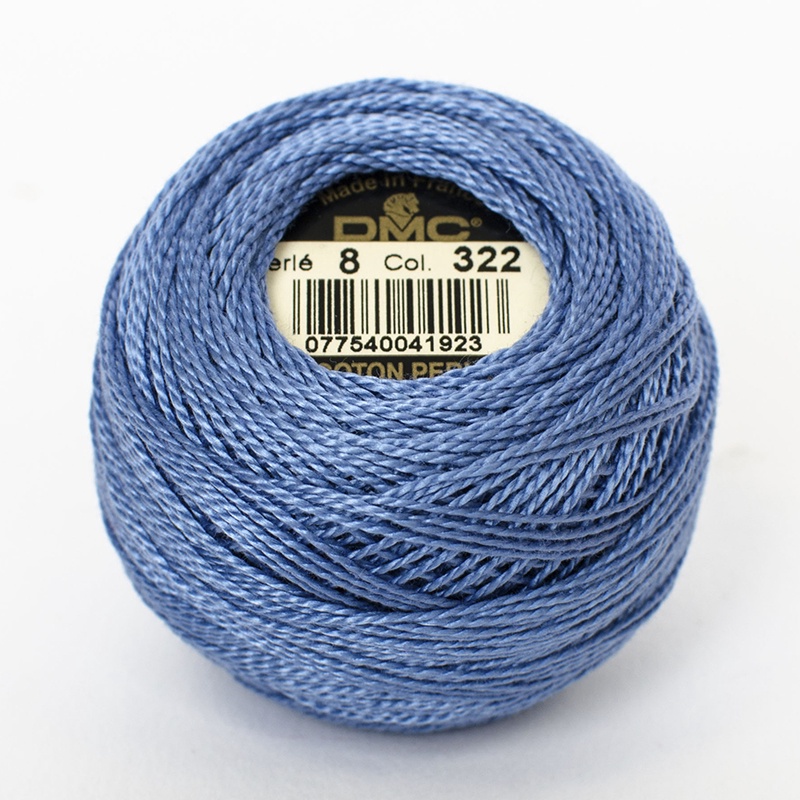 DMC Perle #5 0322 Dark Baby Blue (Skein)