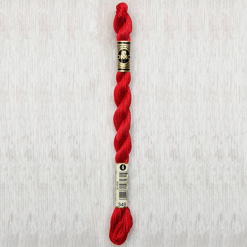 DMC Perle #5 0349 Dark Coral (Skein)