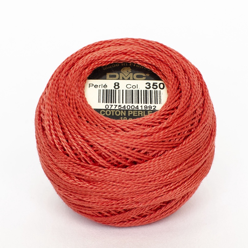 DMC Perle #5 0350 Medium Coral (Skein)