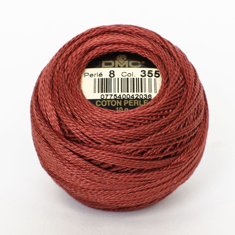 DMC Perle #5 0355 Dark Terra Cotta (Skein)